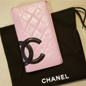 Pink Chanel Cambon Ligne Wallet